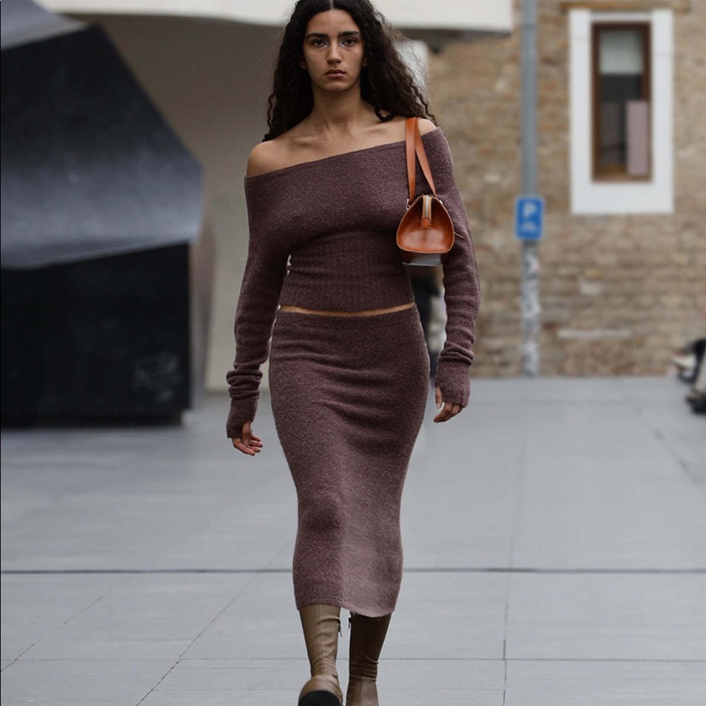 Paloma Wool Margarita Sweater in Aubergine